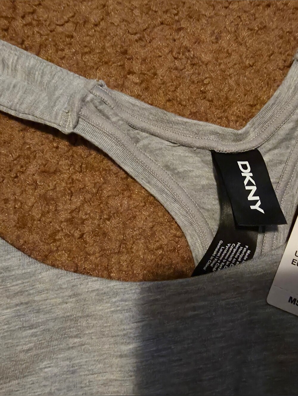 NWT- DKNY Gray Logo Sports Bra - Gray - Picture 5 of 16